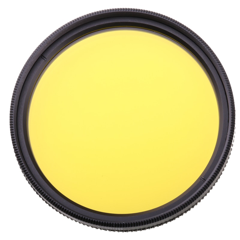 Camera Filter 58mm Volledige Gele Kleur Lens Filter voor Nikon D3100 D3200 D5100 SLR Camera Lens