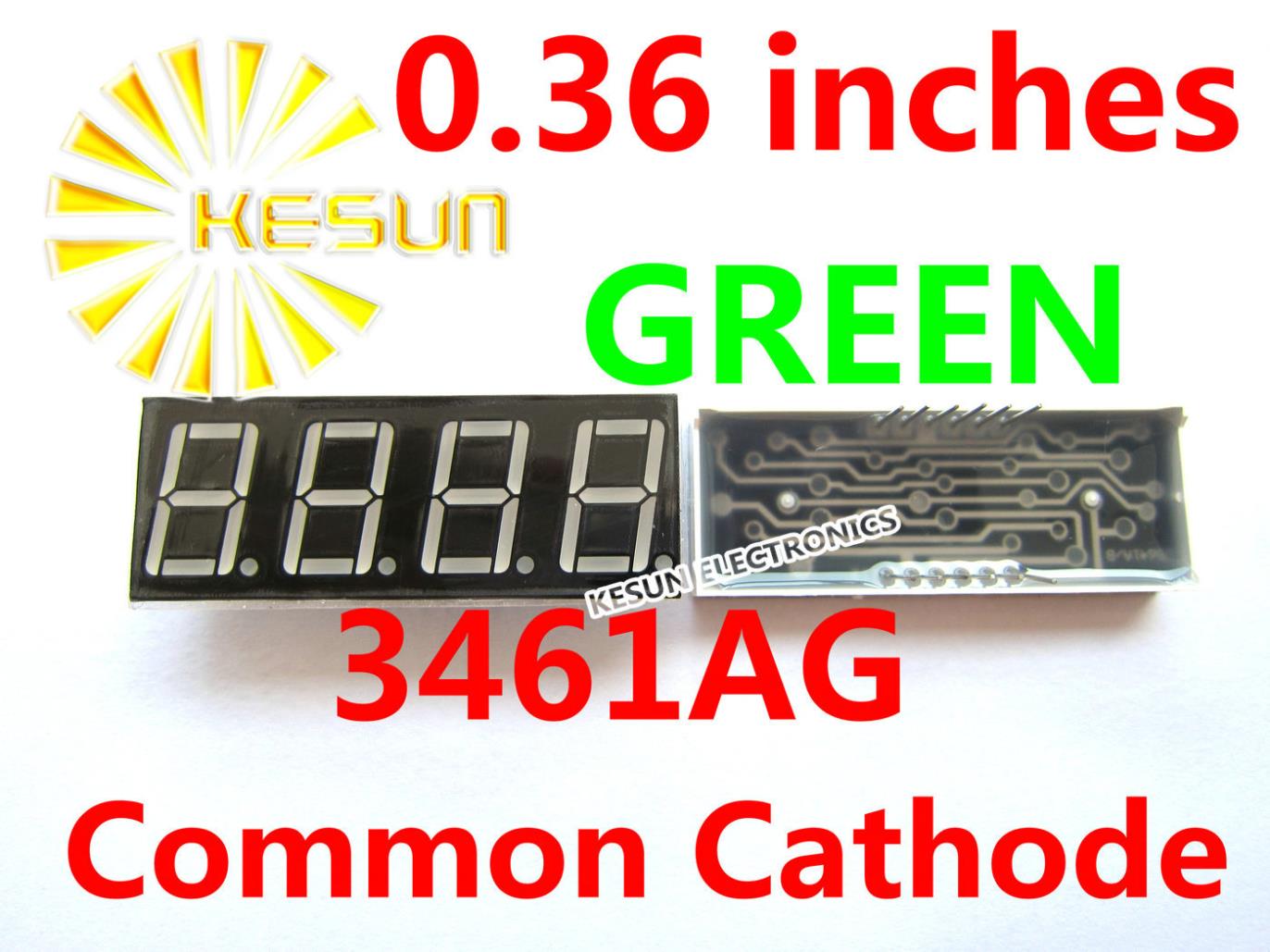 50 Stuks X 0.36 Inch Groen Rood Blauw Jade Groen Gemeenschappelijke Kathode/Anode 4 Digitale Buis 3461AG 3461AGG 3461AB led Display Module