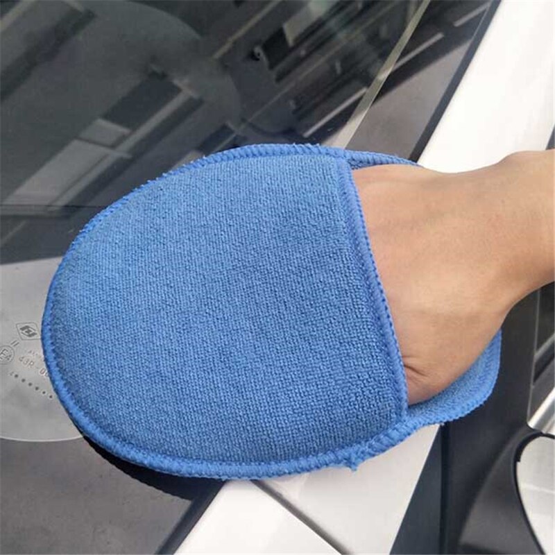 High Density Round Car Waxing Sponge Large Size Microfiber Overlock Car Wash Cleaning Sponge Cloths For Polishing