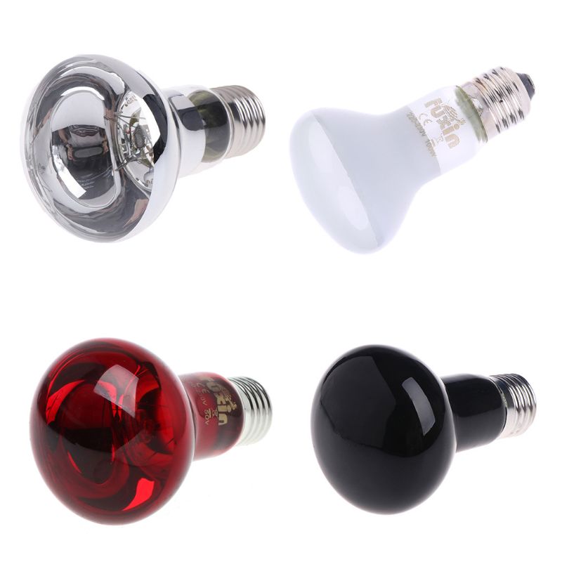 Reptile Amphibian Heat Bulb 220-240V 25W50W75W100W Infrared Emitted Night Light