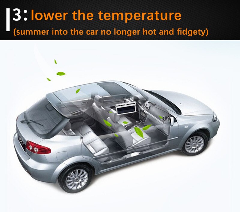 High-power Dual-mode Power Supply Car Solar Powered Exhaust Fancar Ventilation Fan Car Gills Cooler 2 Colors ABS car radiator