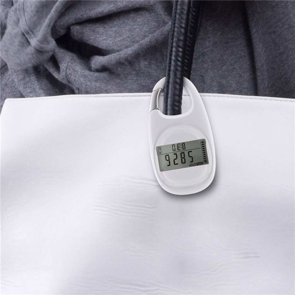 Outdoor Digital 3D Carabiner Pedometer Climbing Step Sport Calorie Counter Meter for Easy Safety Exercise Accessories