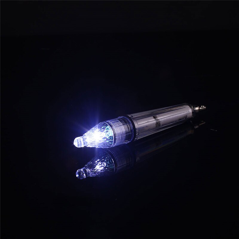 Waterproof Deep Underwater Fish Attracting Lure LED Fishing Flash Light Bait Transparent Use In 300M Under Water: 17cm White