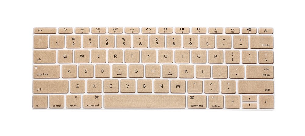For Apple Macbook Pro 13" Inch Keyboard Skin Cover Protector Us Version A1708 (No Touch Bar) For Mac Book Pro 13.3 1708: gold