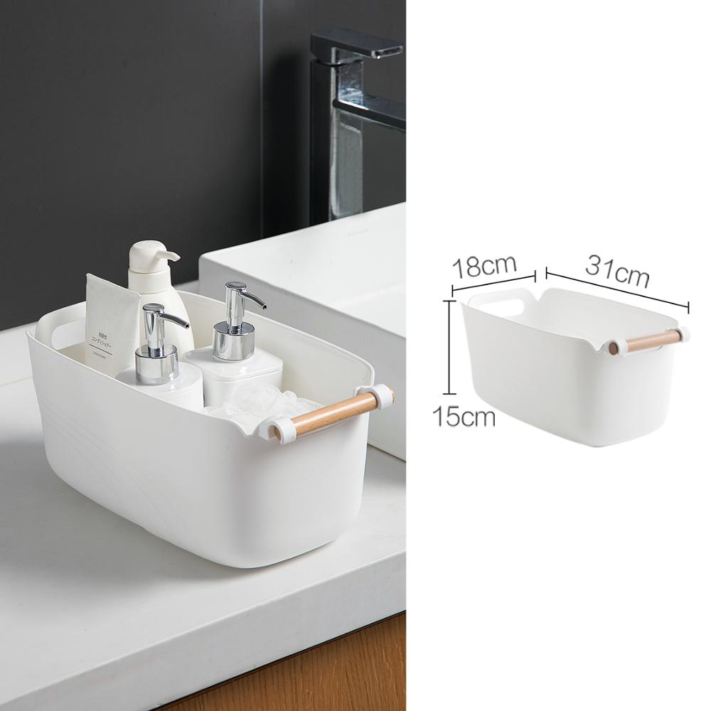 1pc Desktop Storage Basket Closet Organizer Toy Sundries Clothes Storage Box Snacks Container Case Kitchen Bathroom Organizer: M