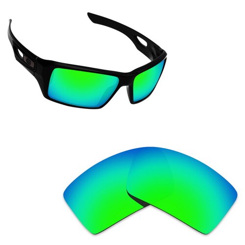 ToughAsNails Polarized Replacement Lenses for Oakley Eyepatch 2 Frame - Varieties: Green Mirrored