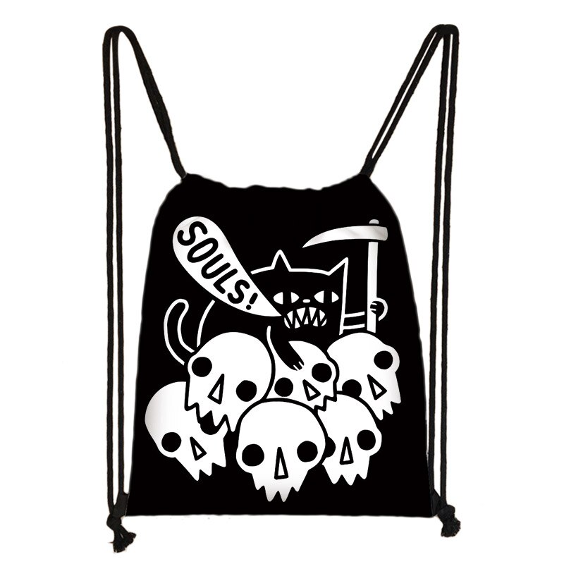 Mochila De Viaje de 666 / Satan / Witch Hocus Pocus para hombre y mujer, bolso de compras de lona, mochila de Estudiante