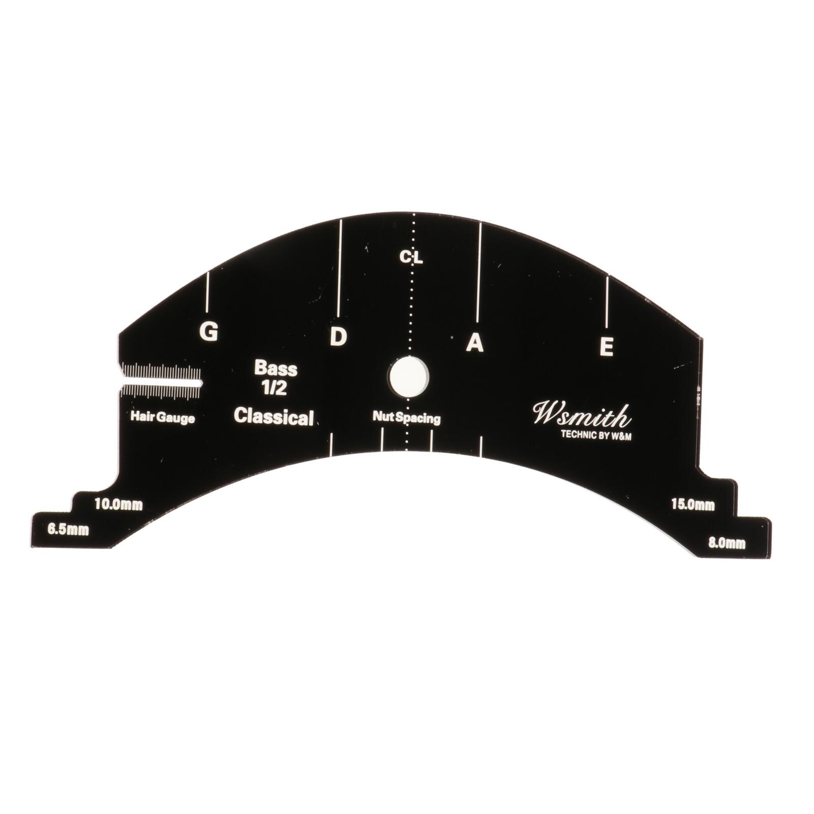 1/2 3/4 4/4 Size Violin Bridge Template Reference Tool for Cello Viola Violin: 1-2 Double Bass