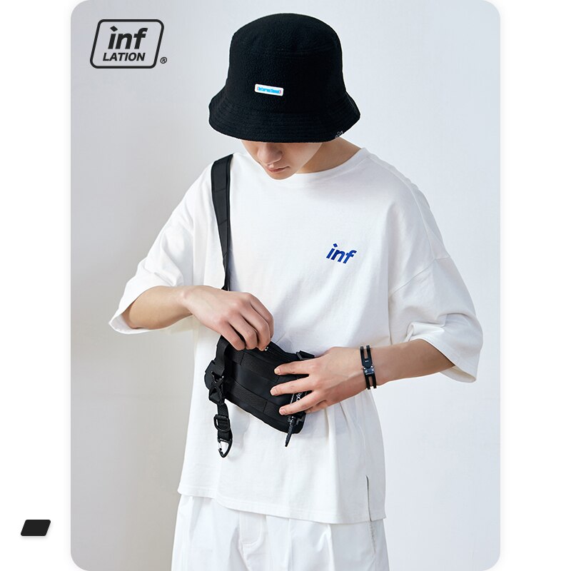 Inflatie Heren Heuptas Streetwear Hip Hop Mode Fanny Pack Katoen Mannen Riem Tas Reistas Поясная Сумка 283AI2019