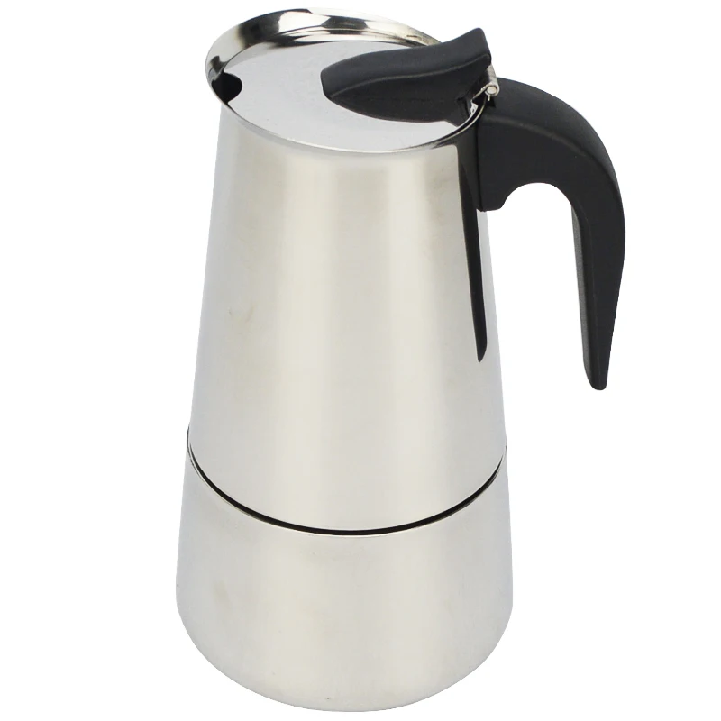2/4/6/9 Kopjes Rvs Koffiezetapparaat Moka Pot Espresso Maker Cups Latte Percolator Fornuis top Espresso Pot