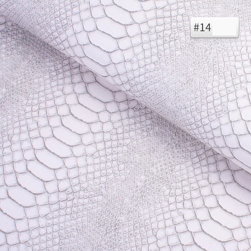50cm*138cm PVC Snake Leather Fabric Synthetic Leather For DIY Handmade Sew Clothes Accessories Supplies