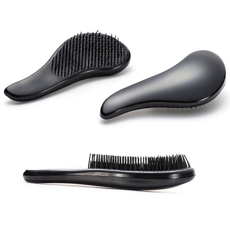 1PC Magic Handle Detangling Comb for Hair Shower Women Hair Brush Comb Salon Styling Tools Travel Accessories: Black