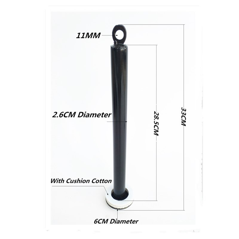 Gym Fitness Strength Training Grip Non-slip Handle Barbell Plate Loading Pin Bottom Bracket Muscle Exercise Lifting Accessories: 2.6cmx30cm