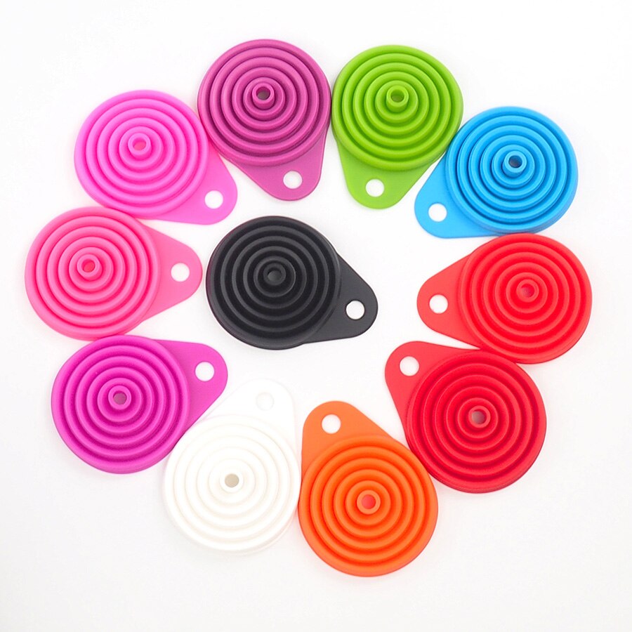 1pc mini silicone hopper Foldable Funnel Hopper Kitchen Cozinha Cooking Tools Accessories plaster shovel hopper Kitchen Gadgets