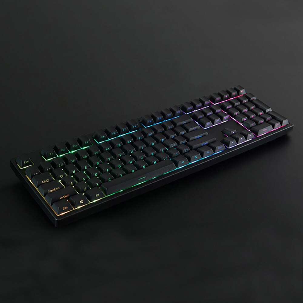 LQXQ PBT Keycaps, 135 Tasten Cherry Profile Shine Through Custom Keycaps, Side Print ANSI US Double Shot für Mechanische Tastatur, Walnuss Texturen