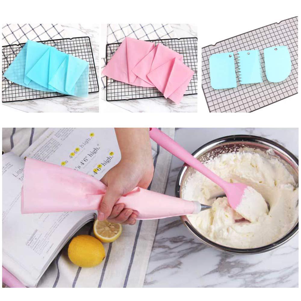 57 Pcs Icing Piping Tip Cupcake Baking Tools Cake Decorating Supplies Russian Pastry Nozzles Confectionery Pastry Bags
