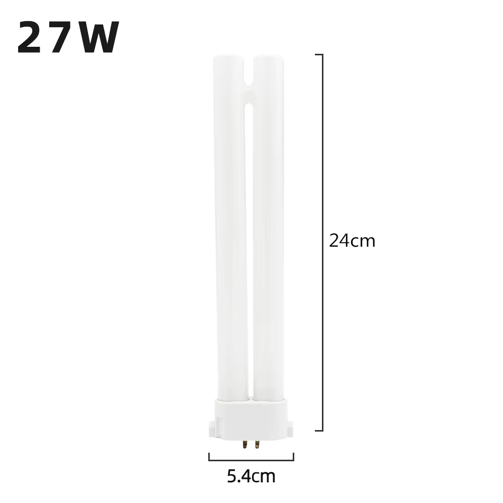 220V Party Four Needles Desk Lamp Tubes 13W 18W 27W Square Four-pin Desk Lamp Bulb Eye-protection Fluorescent Light Tube: green