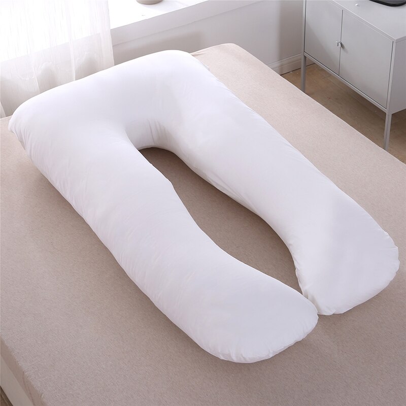 Almohada para mujeres embarazadas, almohada de cuerpo para embarazo, almohadas de algodón con forma de U, almohadas para dormir en el lado del embarazo, 140*75 CMYYF015: YYF015B-140X75CM