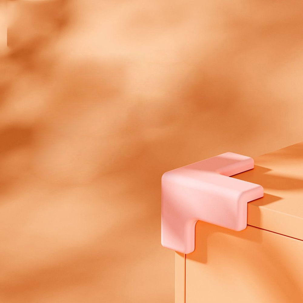 Baby Safe Silicone Corner Protector From Table Desk Furniture Angle Child Safety Edge Guards Anticollision Protection Cover Pad: pink-T-shape
