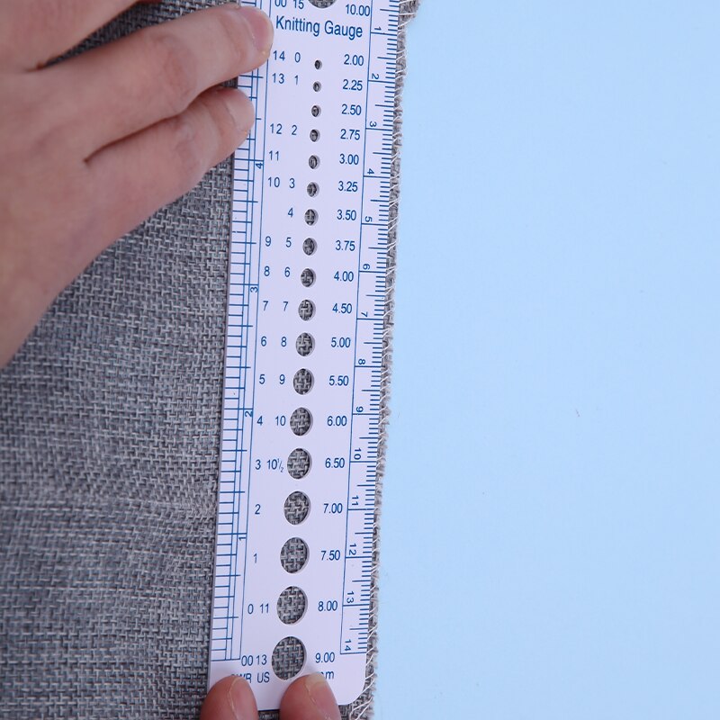 Rorgoto – règle numérique professionnelle en plastique, longueur 160mm, largeur 40mm, outil de mesure, pour mesurer le numéro d'aiguille du pull