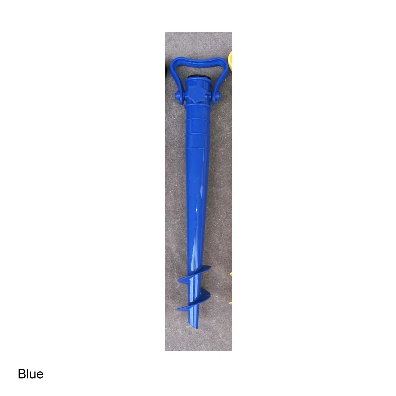 Solstrand fiskestativ regnutstyr hageterrasse parasoll bakkeanker pigg paraply strekkstativholder 1 stk: Blå