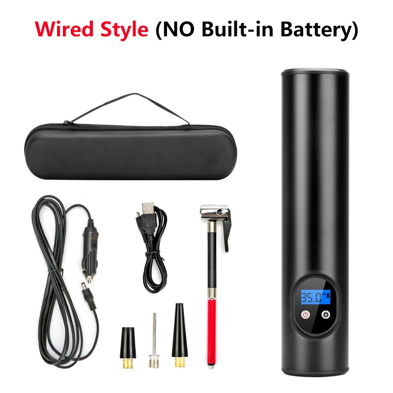 Multifunktionale Tragbare Reifen Inflator Auto Luft Kompressor Reifen Druck Pumpe Mini Handheld 12V Auto Fahrrad Reifen Ball: Wireless