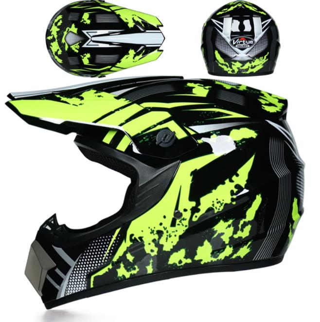 Child Youth Motocross Body Protect Armor Vest Downhill Mountain bike Knee Elbow Guard: only helmet 8 / height(1.55-1.7)