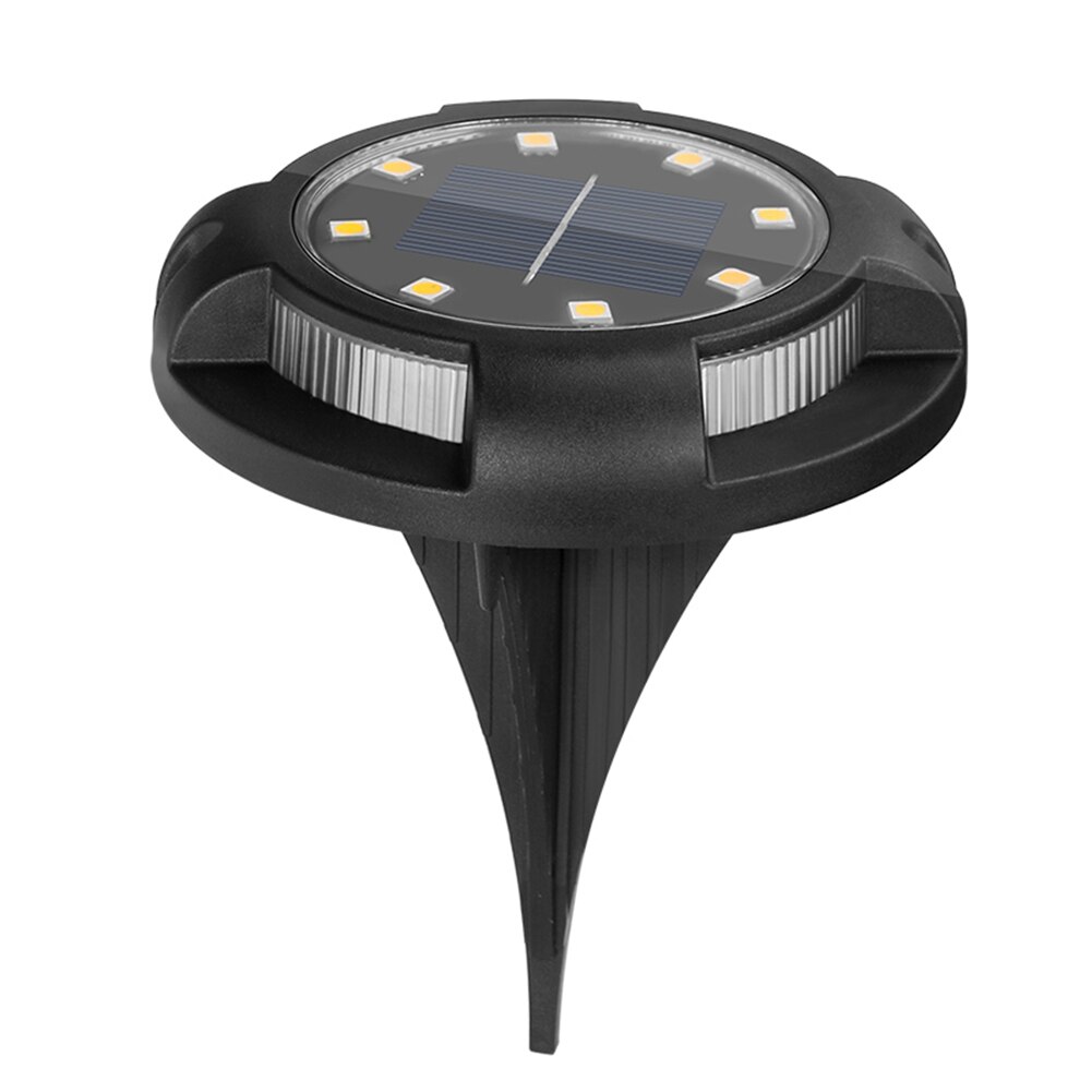 4Pcs Solar Powered Ground Light Waterproof Garden Pathway Deck Lights with Lawn Outdoor Buried Light Plug-in Lamp: 4 colorful 8 warm