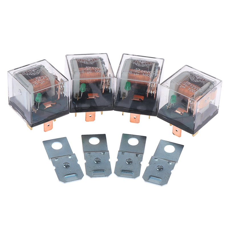 1pc 5Stift 4Stift wasserdichtes Kfz-Relais 12v 100a spdt Auto-Steuergerät Auto-Relais DC 24V Hoch leistungs schaltung