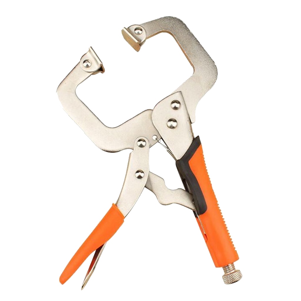 Heavy Duty Locking C Clamp Forceps Welding Locking Plier Non-Slip Handle