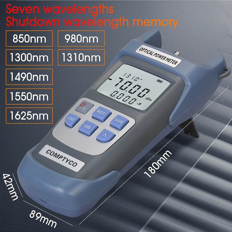 Multifunction Optical Power Meter OPM with Visual Fault Locator optical fiber tester 5KM 10km 20KM 30km VFL 10/30MW/50MW FTTH