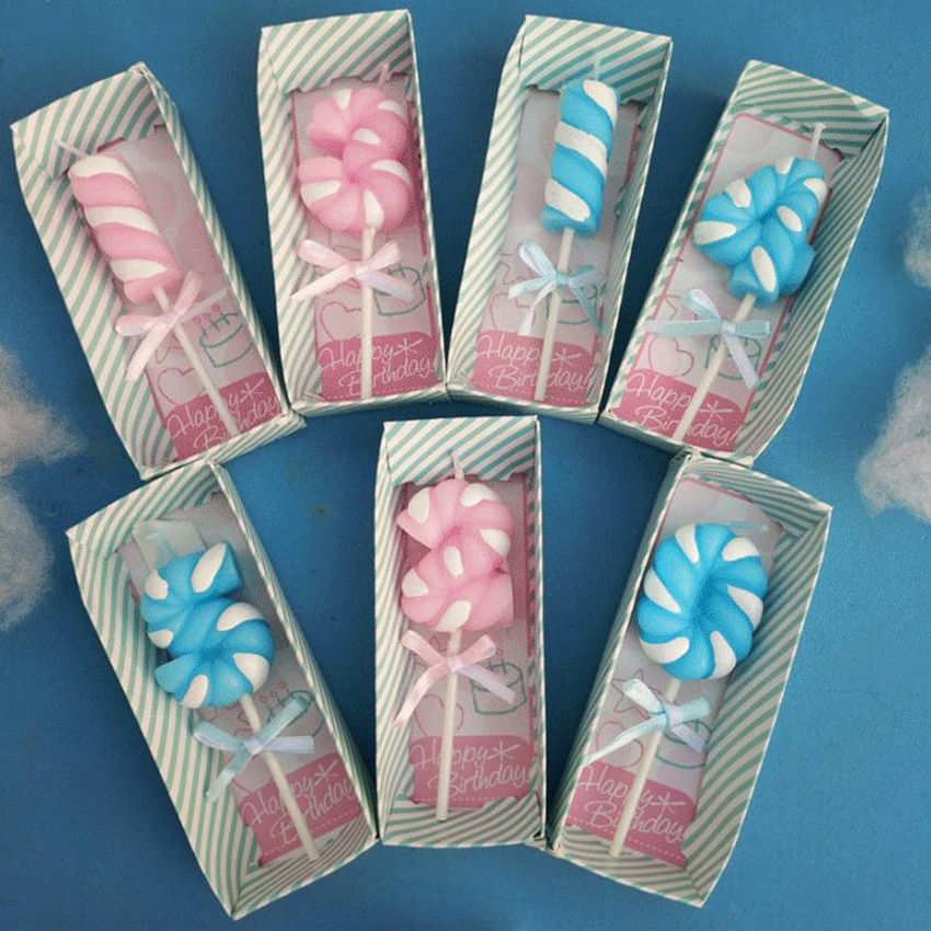1 PCS Marshmallow Gelukkige Verjaardag Kaarsen Nummer 0-9 Birthday Party Cake Topper Decoratie Kaarsen voor Kids Volwassenen