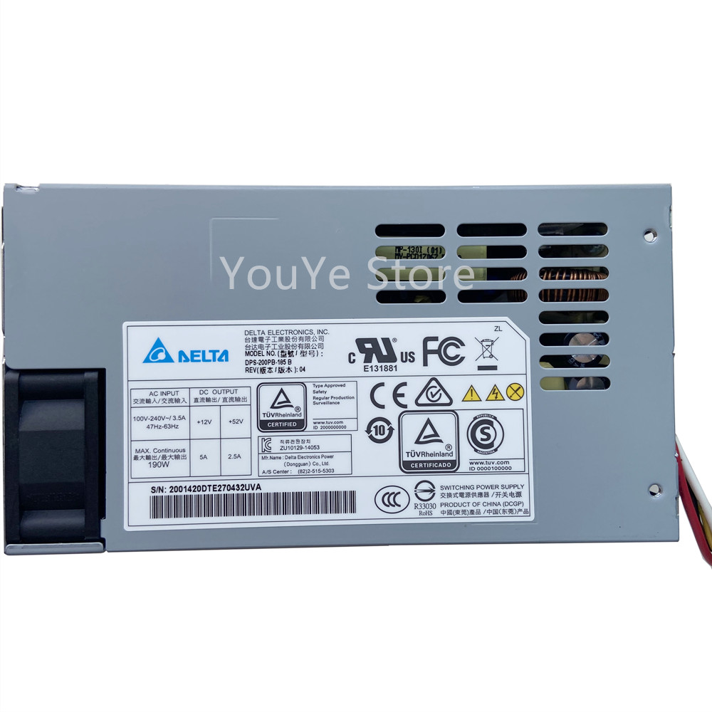 190W 100-240V Netzteil Für Delta DPS-200PB-185 B GOQD1325000802 3,5 EINE 47-63HZ DC + 52V 2,5 EINE Für Dahua POE DVR Schnelle schiff
