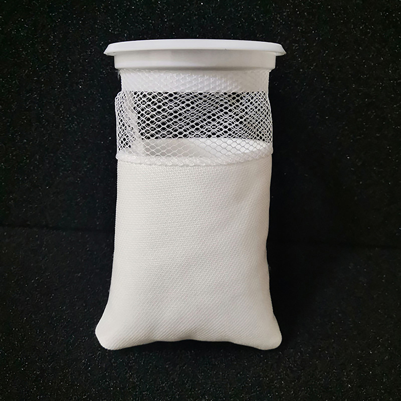 Anti-Überlauf-Aquarium-Filter beutel Waben-wasch nackter wieder verwendbarer Netzschaum-Teppich-Socken beutel für Fisch-Marine-Filtersystem: Weiß