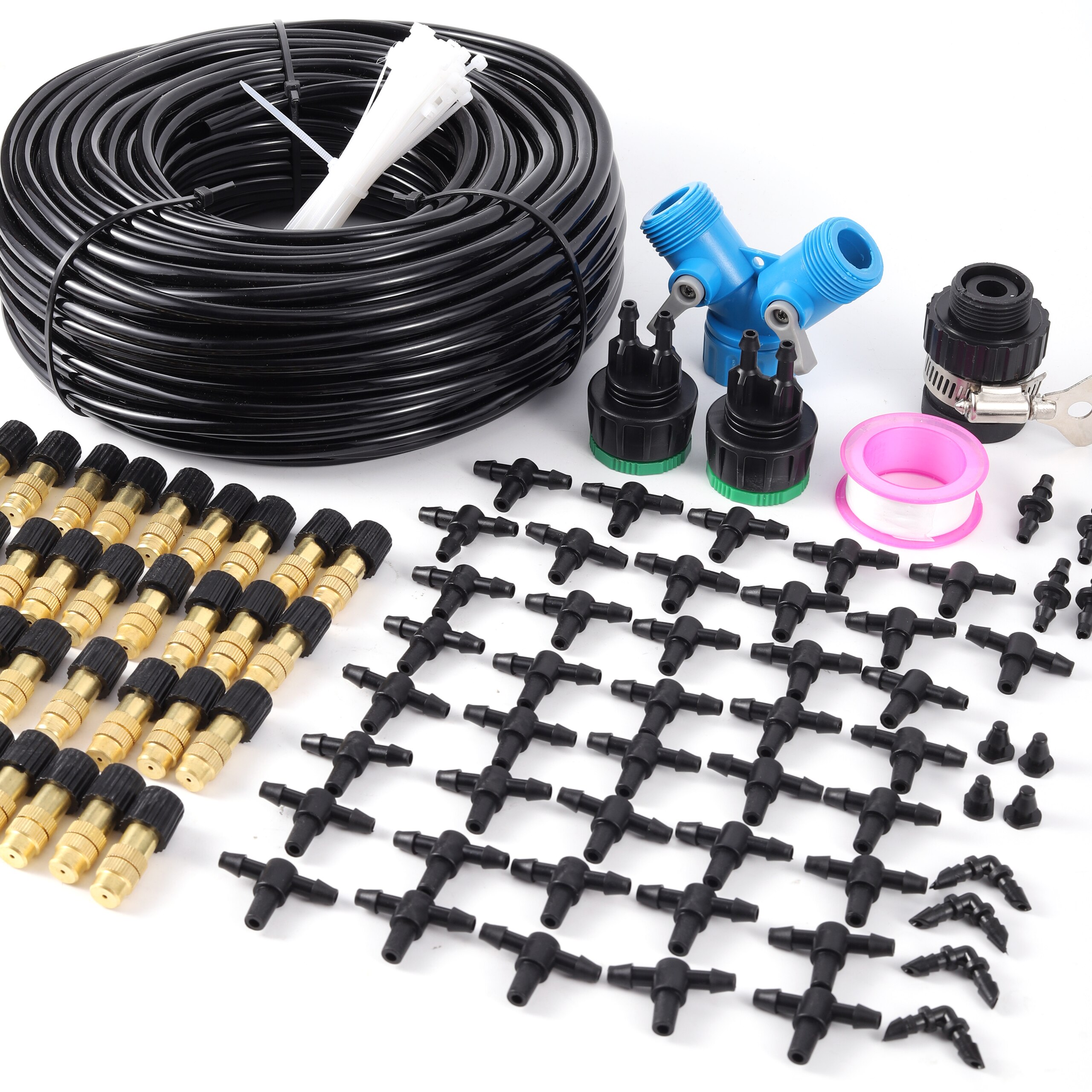 10/15/20/30/40m 1/4" Blank Distribution Garden Irrigation System Garden Greenhouse Flower Lawn Automatic Irrigation Equipment