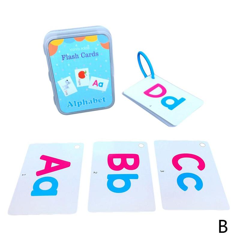 Early childhood English word learning cognitive memory cards Shape Flash cards: Alphabet