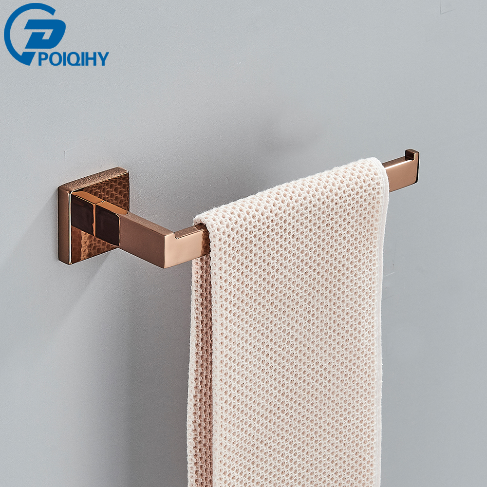 Conjunto de hardware de banho dourado rosa, acessórios de banheiro, toalheiro, suporte de papel higiênico, barra de toalha, aço inoxidável, acessórios de banheiro: Vermelho