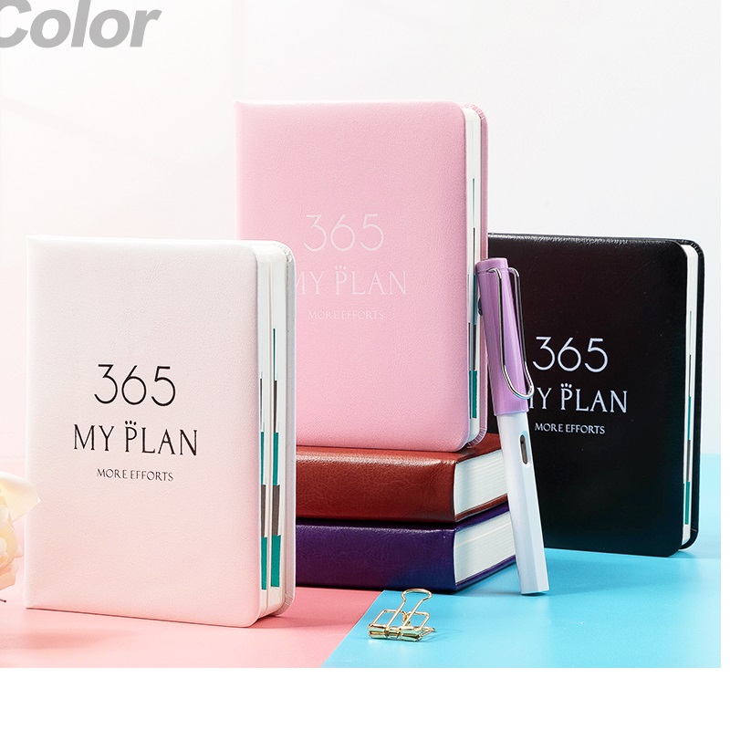 365-dagen Mijn plan Agenda Boek Notitieboekje Studentenplan Notitieboekje Zak Eenvoudig notitieboekje Draagbaar dagelijks plan Agenda Planner Organisator