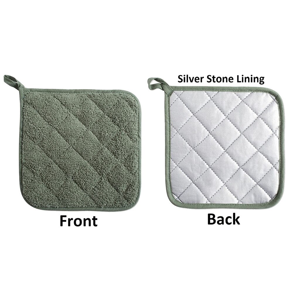Multipurpose Katoen Pannenlap Koken Vierkante Pannenlappen Hittebestendige Pads Tafel Placemat Keuken Tool Bakken Accessoires