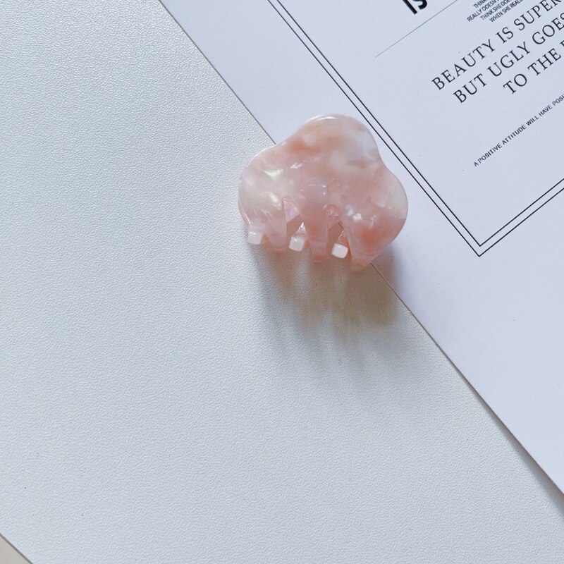 3cm Mini włosy akcesoria chmura w kształcie octanu klamra do włosów dla WomanTortoiseshell Mutiple Barrette akrylowe geometryczne szpilka: 17