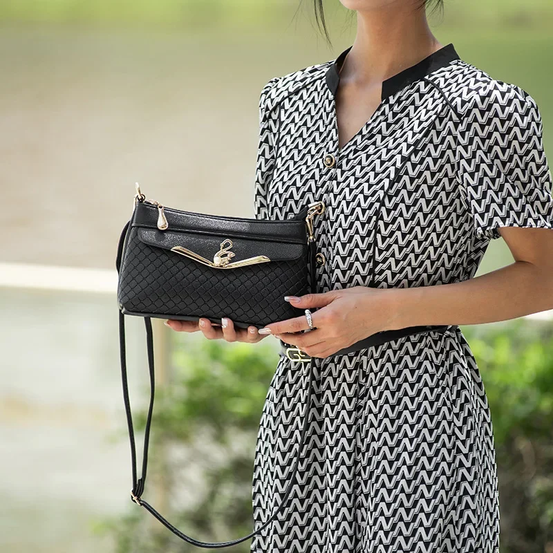 Tassen Dames Dames Tassen Mode Casual Houndstooth Crossbody Wisseltassen Kleine Vierkante Tassen