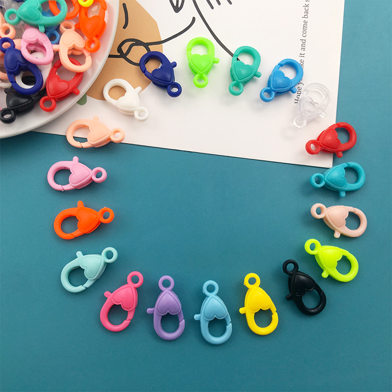 20 Stks/partij Acryl Kleurrijke Sieraden Maken Sluitingen 22X13Mm Kreeft Sluitingen Voor Diy Ketting Armbanden Sieraden Maken Bevindingen