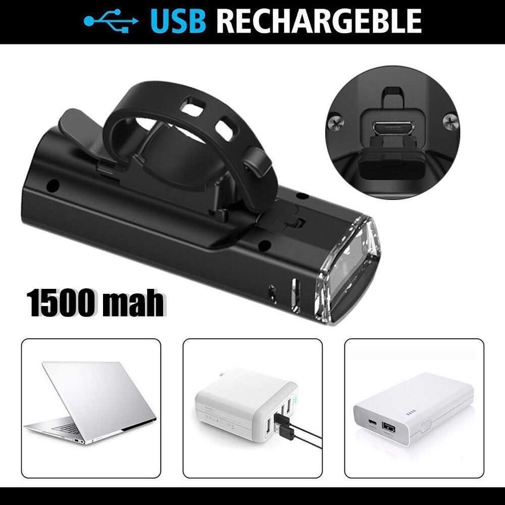 Lism smart induktion cykel framljus usb led strålkastare antireflex ipx 5 4 lägen cykellampa 1500 mah ficklampa för cykel