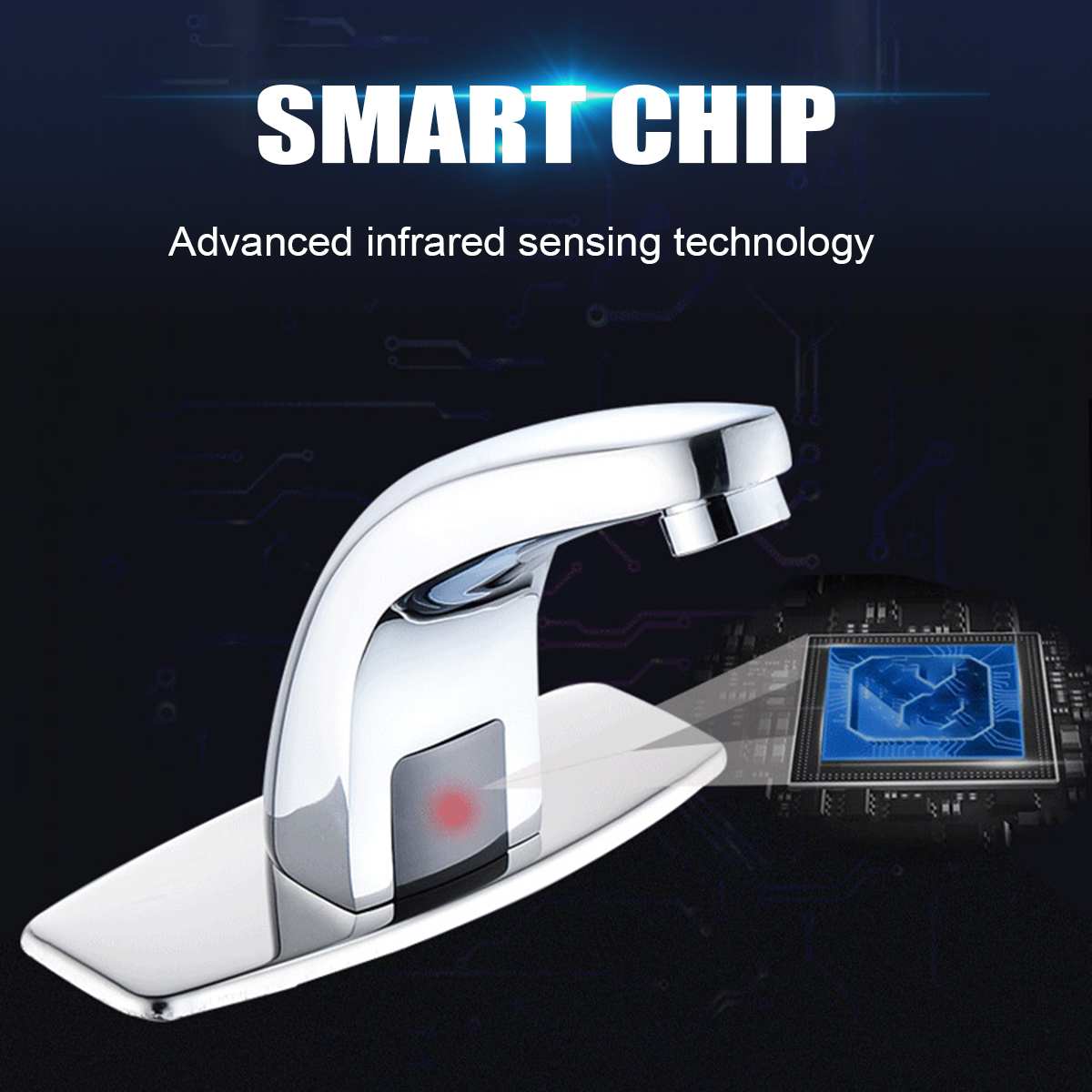 3Pcs Badkamer Automatische Infrarood Sensor Tap Sink Handen Touchless