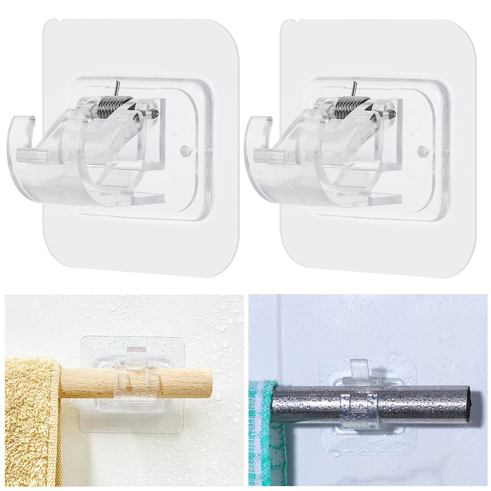 Multifunctional Spring Loaded Extendable Rod 18-90cm Adjustable Curtain Telescopic Rail Pole House Hanging Rods Bathroom Product