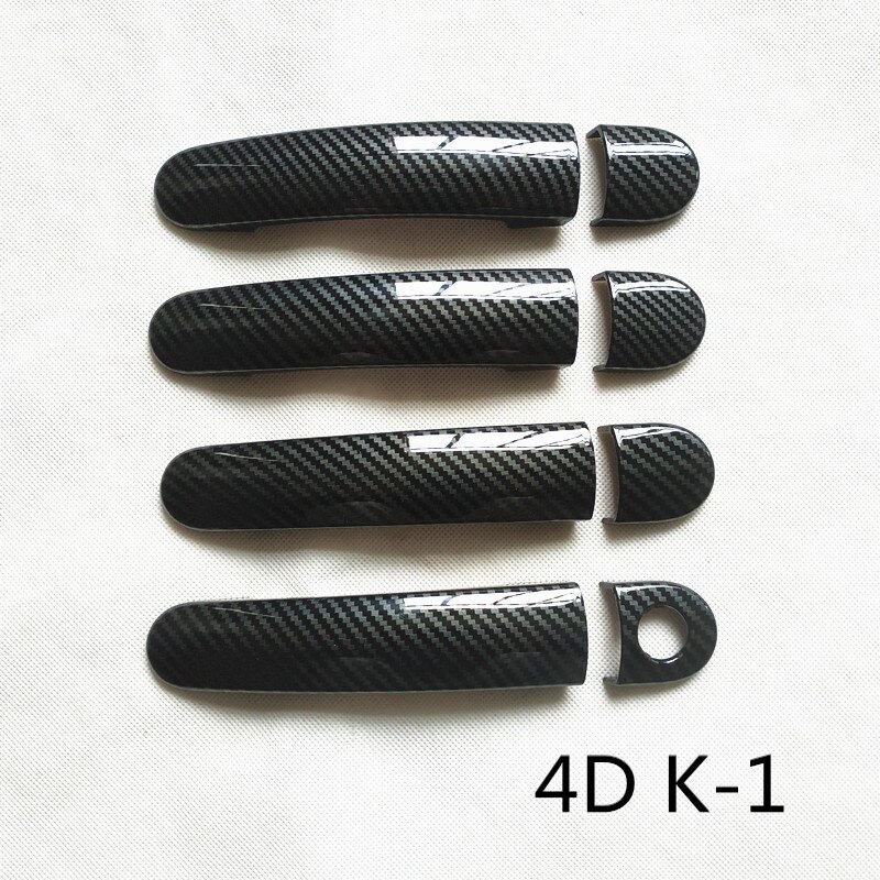 Velegnet til volkswagen vw polo  mk5 6r 6c tilbehør krom bil dørhåndtag dæksel trim styling russisk version: 4 dk 1 tqw