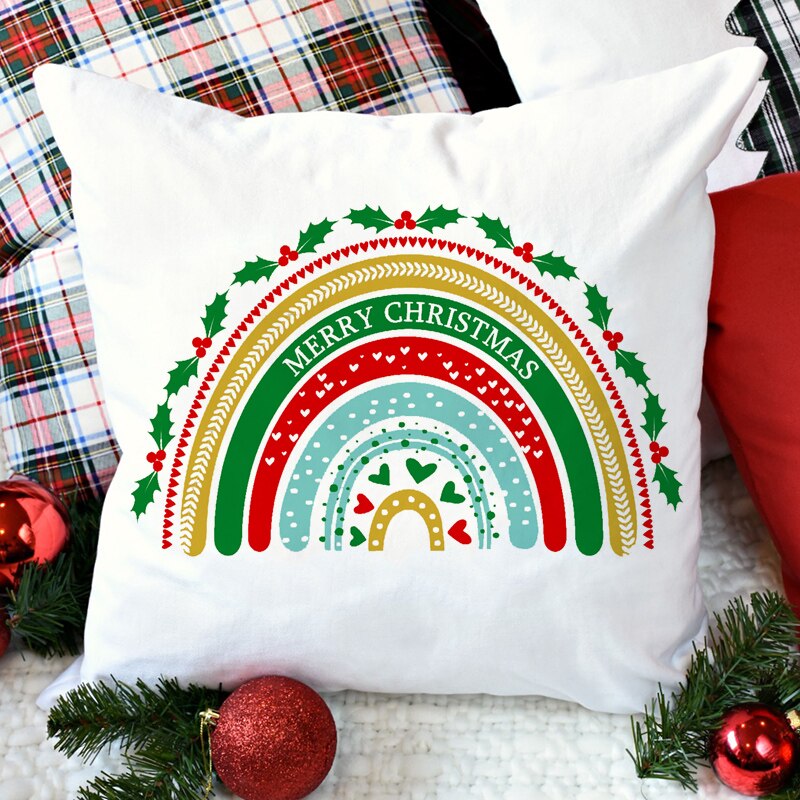 Merry Christmas Cushion Cover 45*45 Christmas Tree Pillowcase Sofa Cushions Pillow Cases Pillow Covers: Z21058-DCCWH-M