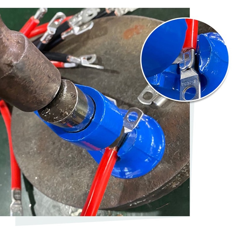 Cable Hammer Crimper Wire Terminal Welding Lug Crimping Tool Riveting Pliers Suitable for Wire Sizes from 16 Gauge to 4/0 HX6C