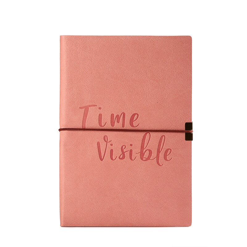 Dot Grid Elastic Band Soft Cover Bullet Notebook Cute Simple Dotted Journal Bujo: Pink