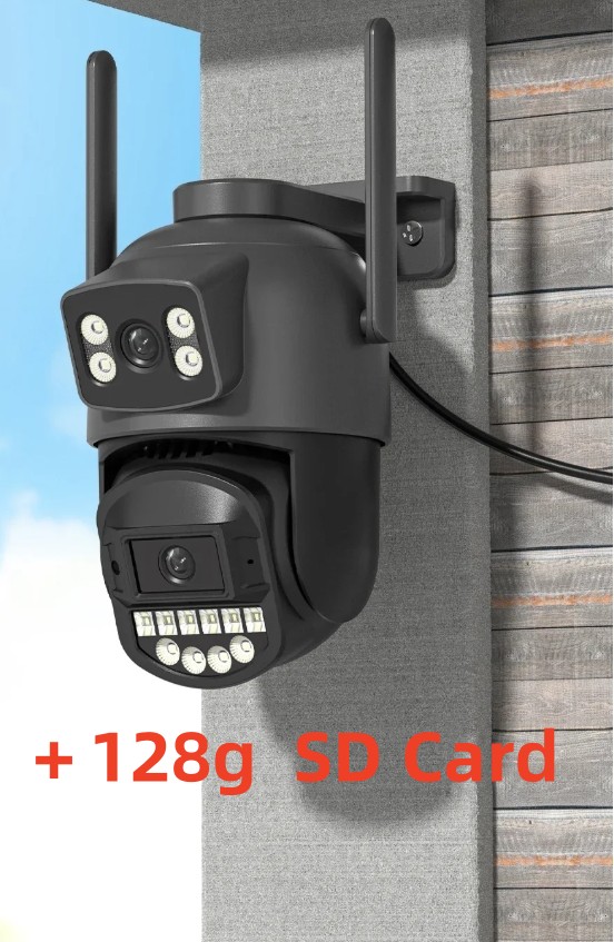 Xiaomi PTZ IP Camera 8MP 5K Outdoor Dual Lens Dual Screen 5G WIFI Camera AI Security Protection CCTV Surveillance Camera: 1/2.7"